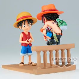 Banpresto Figura Monkey D Luffy & Portgas D Ace World Collectable Log Stories One Piece 8cm