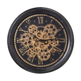 Reloj de Pared Alexandra House Living Negro Dorado Acrílico Plástico 36 x 7 x 36 cm