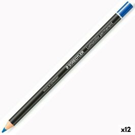 Lápices Staedtler Lumocolor Permanent Glasochrom Permanente Azul (12 Unidades) Precio: 22.49999961. SKU: S8422800