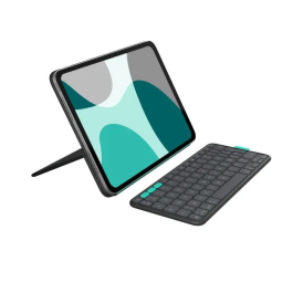 Logitech AABEN90245 Funda Flip Folio con Teclado para iPad Air 11" (5.ª Gen 2024) y iPad 11" M2/M3/M4/M5 - Color Grafito