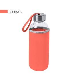 I-drink botella borosilicato isotérmica 500 ml a/inoxidable con tapa naranja coral en neopreno Precio: 6.95000042. SKU: B1CWQEGC65