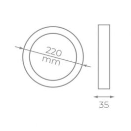 Downlight Iglux SUP-102318-FB V2 18 W 1700 Lm (6000 K)