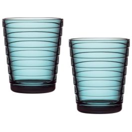 Set 2 Vasos 220 Ml Sea Blue Iittala (6 Unidades)