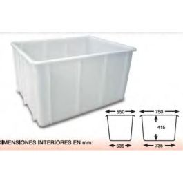 Cubeta para Manutención, Plástico, 80 x 60 x 42 cm, para Uso en Cocina y Almacenamiento Precio: 54.79000032. SKU: B187S79NVS
