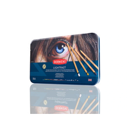 Derwent Lápices de Colores Lightfast Caja Metálica 72 Unidades Colores Surtidos Resistentes a la Luz