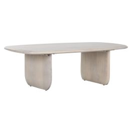 Mesa de Centro Home ESPRIT Blanco 137 x 76 x 45 cm Mesa de Centro Home ESPRIT Blanco 137 x 76 x 45 cm