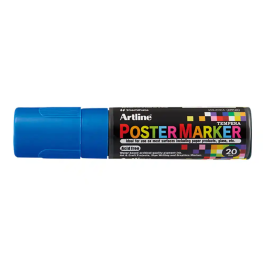 Artline Rotulador Poster Marker EPP-20 Punta Rectangular 20 mm Azul para Carteleria