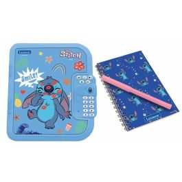 Lexibook Cuaderno Diario Secreto Electrónico Disney Stitch con Código, Luces y Sonido - 24,1x6,5x18 cm