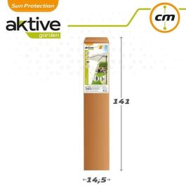 Parasol terraza 270 cm con chimenea y mástil de aluminio 3,8 cm color crema Parasol terraza 270 cm con chimenea y mástil de aluminio 3,8 cm color crema