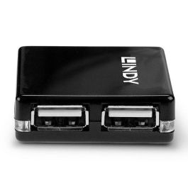 Hub USB LINDY 42742 Negro