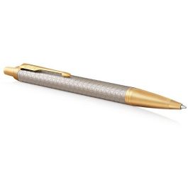 PARKER Bolígrafo IM Premium Warm Silver con Tinta Azul en Estuche de Regalo