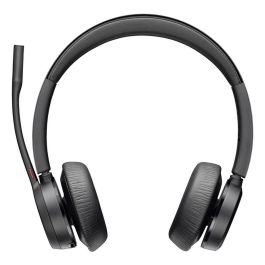 Poly 77Z30AA Auriculares Inalámbricos Voyager 4320, Certificados Microsoft Teams, con Micrófono, Bluetooth, USB-C, Adaptador BT700, Negros