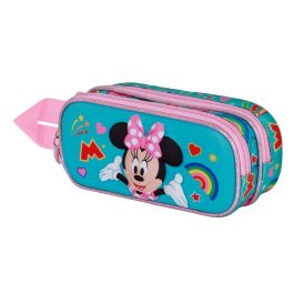 Disney Minnie Mouse Estuche Portatodo Escolar 3D Doble Compartimento con Cremallera y Relieve Frontal Turquesa, 8x22x10cm, 1.5L Precio: 11.49999972. SKU: B1HMJV73D4