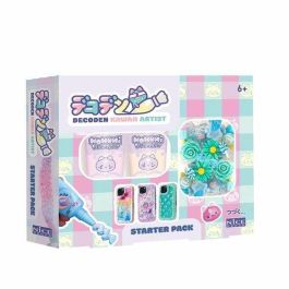 Nice Decoden Kit para Decorar Fundas de Teléfono con Crema - Incluye 2 Cremas, Boquillas, Espátula, Pinzas, Amuletos - 2 Versiones