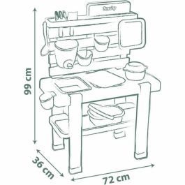 Smoby SMO840208 Cocina de Barro Mud Kitchen Life con Temática de Hogar