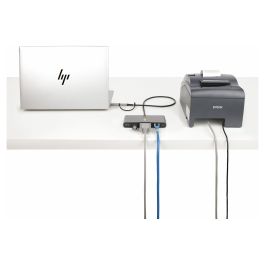 StarTech USB-C/USB-A HUB - GBE - RS232, Hub 2 Puertos USB-A 5Gbps, Ethernet Gigabit, Puerto Serie RS232 con Power Delivery 100W