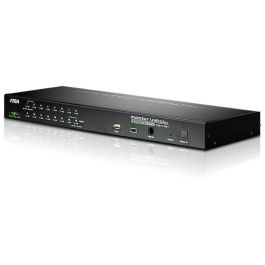 ATEN CS19416 Switch KVM Over IP 16-Port USB - PS/2 VGA KVM Switch con Puerto Periférico USB, Montaje en Rack