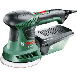 Bosch PEX300AE Lijadora Orbital Aleatoria Universal de 270W, ideal para Acabados Finos y Múltiples Superficies, Diseño Ergonómico