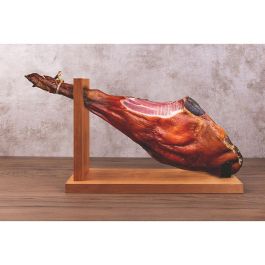 San Ignacio Jamonero Modelo Jaén de Acero y Madera de Pino para Corte Horizontal 23x40x16cm