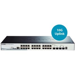 D-Link DGS-1510-28P/E Switch Smart Gestionable 28 Puertos Gigabit PoE, SFP+ 10GbE