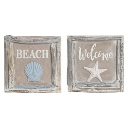 DKD Home Decor Mediterraneo Azul Blanco 4 Unidades 3 x 25 x 25 cm Decoracion Pared Precio: 41.68999945. SKU: B14FNMVRGM