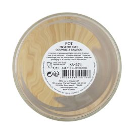 Cook Concept Bote Vidrio Borosilicato con Tapa Bambú Transparente 1,2 L