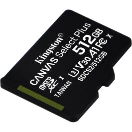 Kingston Canvas Select Plus Tarjeta microSDXC 512GB Clase 10, UHS-I, Velocidad de lectura 100 MB/s para Cámaras y Drones