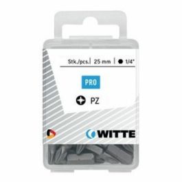 Juego de puntas WITTE Pozidriv PZ2 25 Unidades 25 Piezas Juego de puntas WITTE Pozidriv PZ2 25 Unidades 25 Piezas