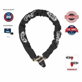 Abus Cadena Antirrobo 1480/120 - Cerradura Monobloque de Cadena con Eslabones de 14 mm y Cilindro XPlus