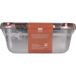Quttin Fiambre Acero 1.8L para Microondas y Horno, 18 x 9 x 23 cm (12 Unidades)