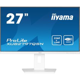 Iiyama XUB2797QSN-W2 Monitor 27" QHD IPS 1440p 1ms 300cd/m² con Dock USB-C 65W, 3x USB-A 3.2, Blanco