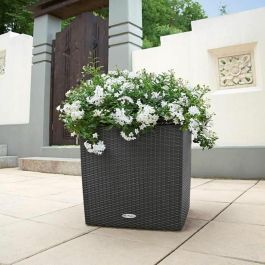 Lechuza 442087 Jardinera CUBE Cottage 50 TODO EN UNO Granito