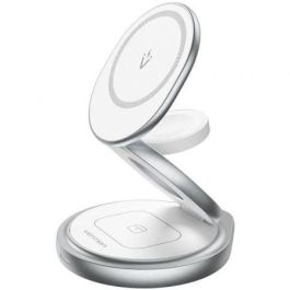 Vention FGEI0 Base de Carga Inalámbrica 3 en 1 MagSafe 15W para iPhone, Apple Watch y AirPods, Plegable con Rotación 360°