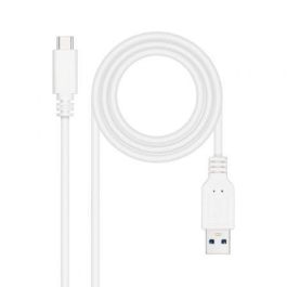 Cable USB-C a USB NANOCABLE 10.01.4000-W Blanco 50 cm (1 unidad) Cable USB-C a USB NANOCABLE 10.01.4000-W Blanco 50 cm (1 unidad)