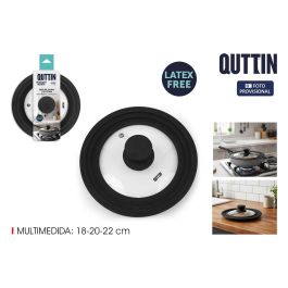 Quttin Tapa para Sartén de Vidrio con Borde de Goma, Compatible con 18, 20 y 22 cm (12 Unidades) Precio: 73.084. SKU: B1JWQKHPJH