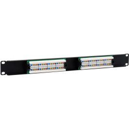 EQUIP Patchpanel 16x RJ45 Cat5e 19" 1HE sin blindaje negro
