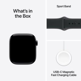 Apple MF854ZRA Watch Series 11 GPS + Cellular - 42 mm - Caja aluminio negro azabache - Correa deportiva negra M/L