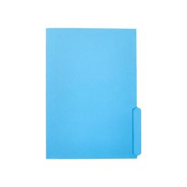 Subcarpeta Cartulina Liderpapel Din A4 Pestaña Inferior 240 gr-M2 Azul 50 unidades