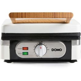 Domo Máquina para Hacer Gofres DO9274W 1400 W, 2 Gofres XL, Blanca