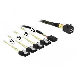 DeLOCK Mini SAS HD SFF-8643 a 4 x SATA 7 Pines + Sideband 1 m Metall Precio: 27.78999982. SKU: B12HKW4HR2