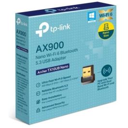 TP-Link TX10UB Nano - Adaptador USB Inalámbrico Wi-Fi 600Mbps Doble Banda y Bluetooth 5.3 para PC/Portátil Negro