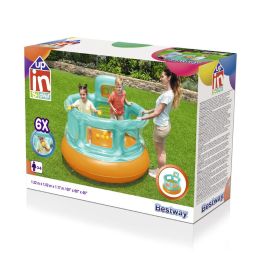 Bestway Saltador Hinchable Juegos con Bolas 152x152x117 cm +3 Años Interior y Jardin 52344