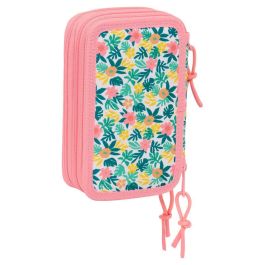 Safta Plumier Escolar Triple Cremallera Colección Vaiana 37 Piezas 195x125x55 mm