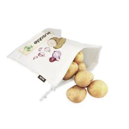 Quttin Bolsa de Almacenamiento Reutilizable para Alimentos, 39.5 x 35 cm, 89 Gramos, Ligeras y Plegables para Congelador, Despensa o Viajes (18 Unidades)