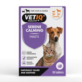 VetIQ Serene-UM Calm Suplemento Relajante Natural con Vitaminas y Aminoácidos para Estrés y Tensión en Perros y Gatos 30 Pastillas Precio: 7.59. SKU: B178YJMDRS