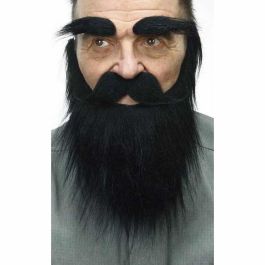 Barba, bigote y cejas adulto moreno talla única Barba, bigote y cejas adulto moreno talla única