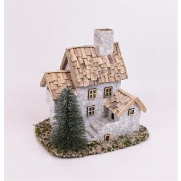 Casa Navidad Alpina DKD Home Decor Gris Natural 17 x 23 x 22 cm Precio: 16.50000044. SKU: B1JXNZG5N6