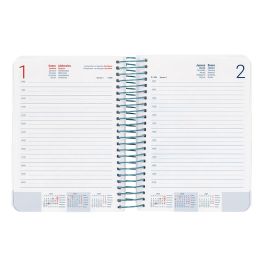 Agenda Espiral Liderpapel Santorini A6 2025 Dia Pagina Street View Papel 60 gr