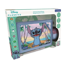 Lexibook STITCH Ordenador Educativo Bilingüe Francés-Inglés - 124 Actividades LEX1695286887745