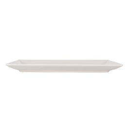 La Mediterranea Fuente Rectangular Ivory Brillo 34 x 22.5 cm (6 Unidades)